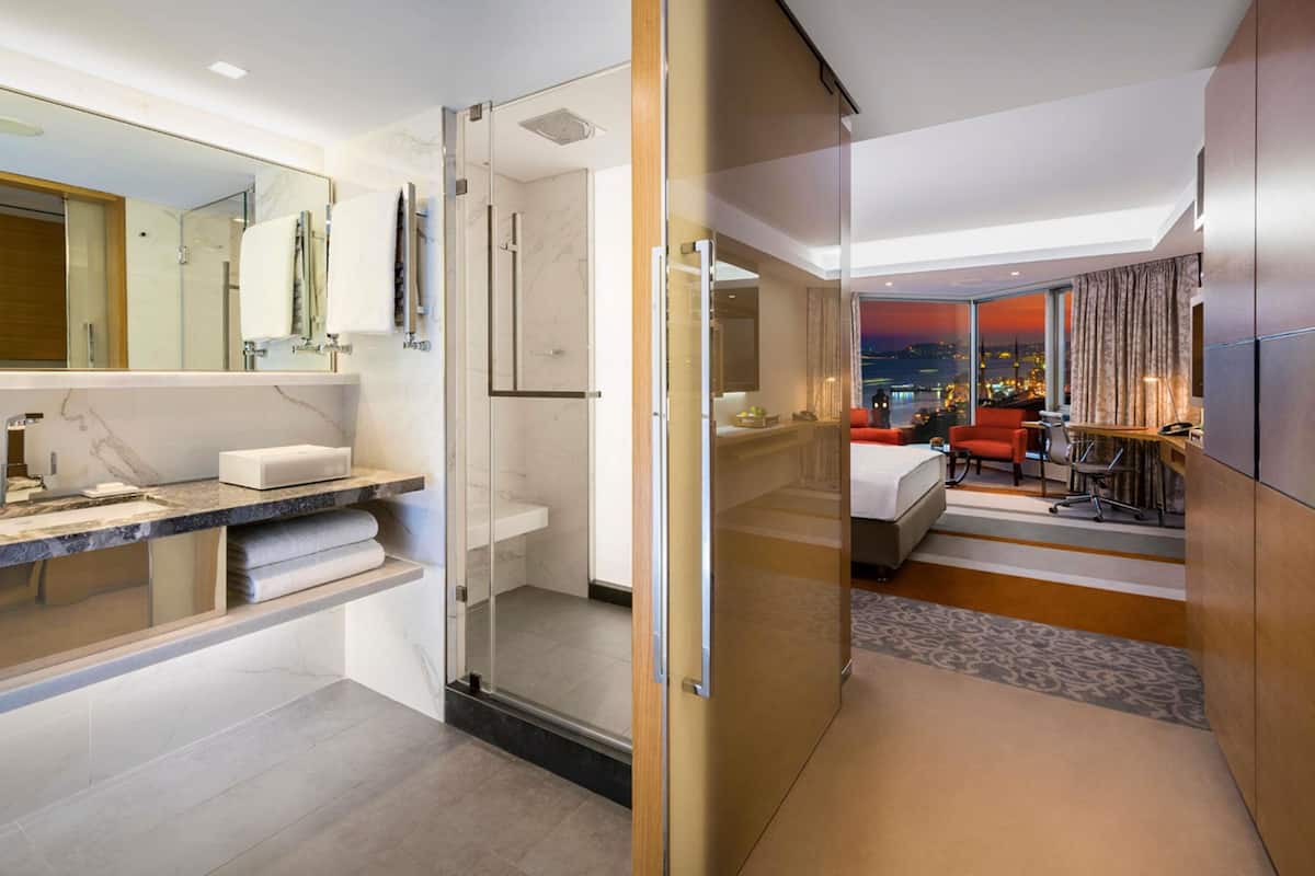 1 多间卧室、防过敏的被褥、迷你吧、客房内保险箱