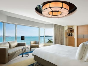 Huone, 1 suuri parisÀnky, kulmassa (Bosphorus View) | Allergiatestatut vuodevaatteet, minibaari, tallelokero huoneessa