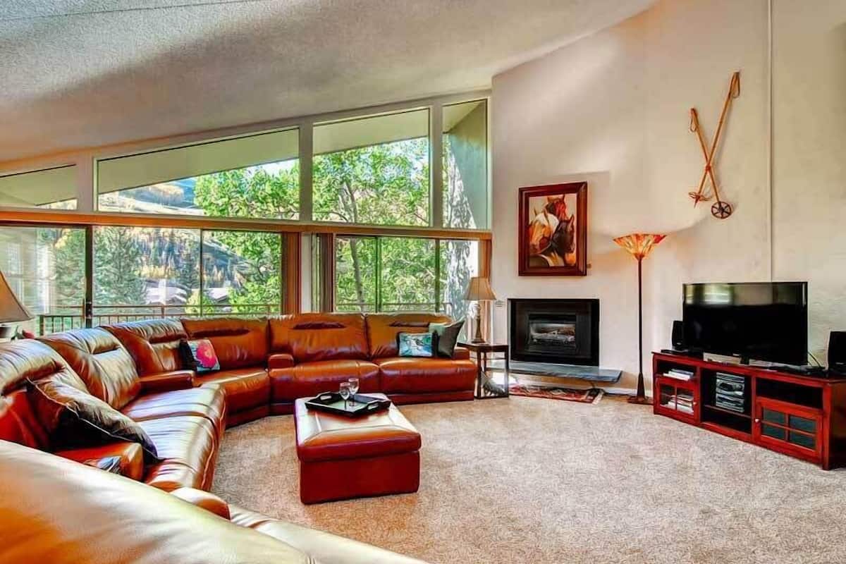 Condo, 2 Bedrooms, 2 Bathrooms | Living room | Fireplace, DVD player