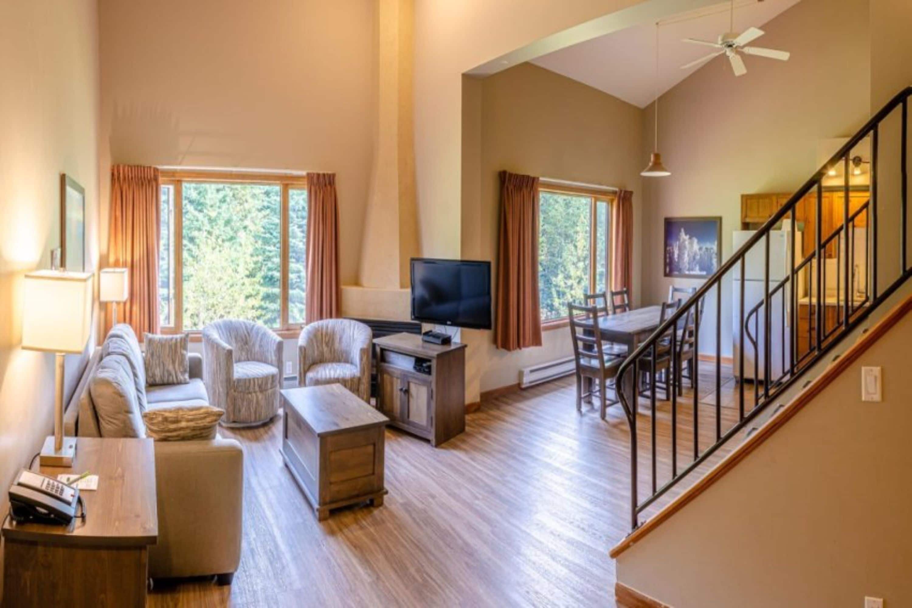 Suite, 2 Bedrooms | Living area | Flat-screen TV, DVD player