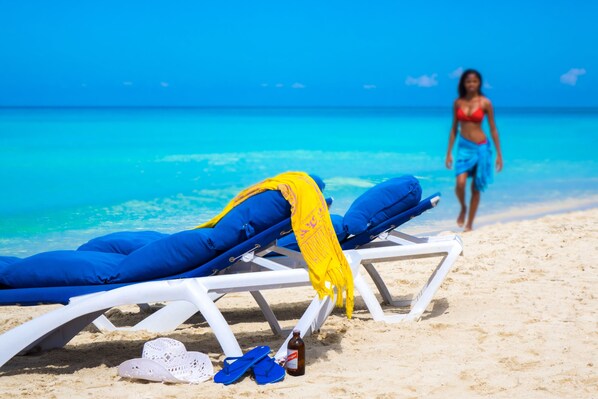 Uitzicht op strand/zee