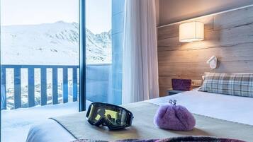 Ropa de cama de alta calidad y minibar