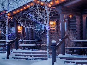 Front of property – evening/night