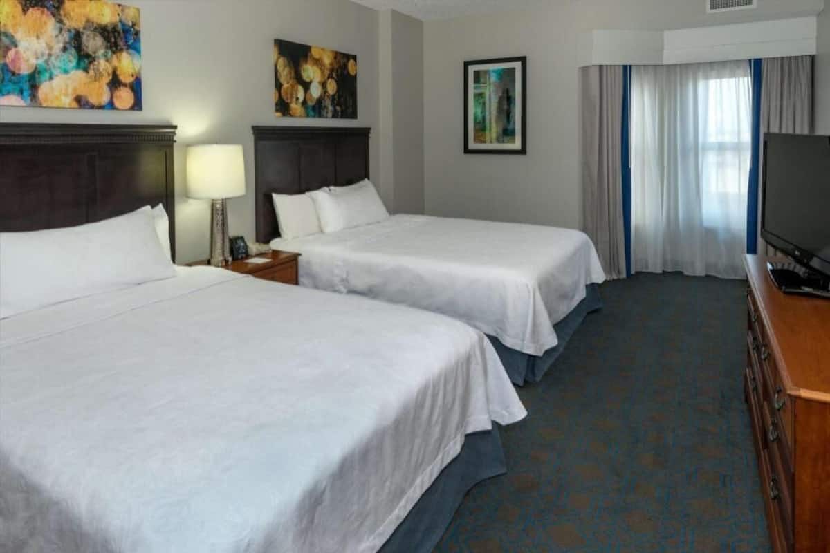 1 bedroom, desk, laptop workspace, blackout drapes