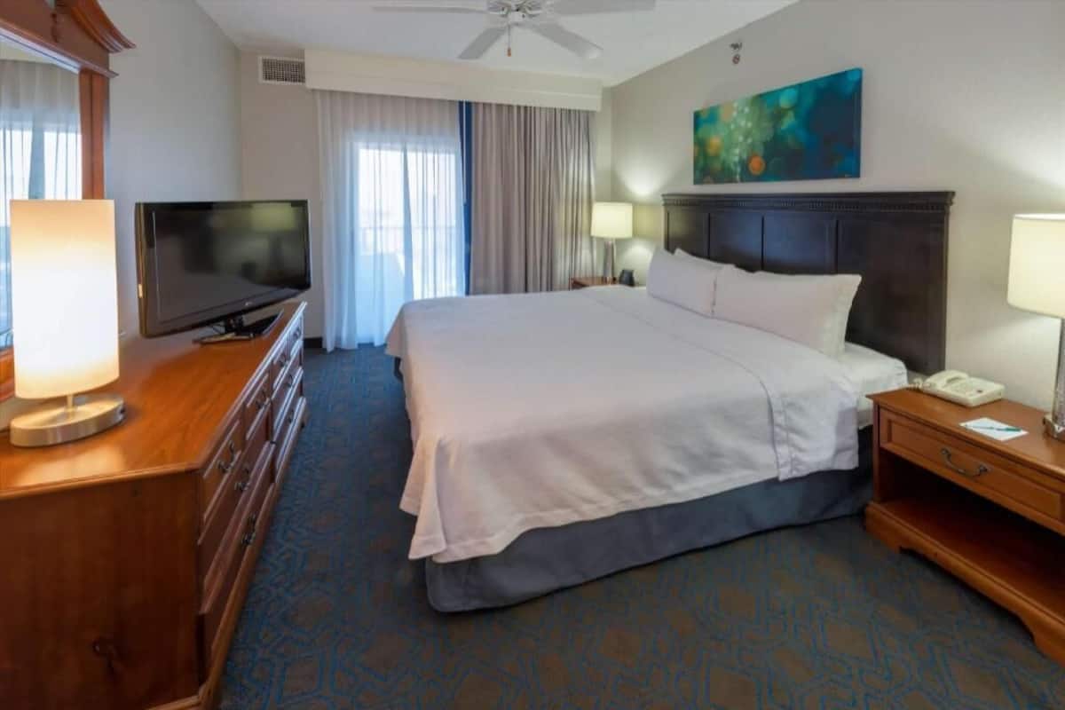 1 bedroom, desk, laptop workspace, blackout drapes