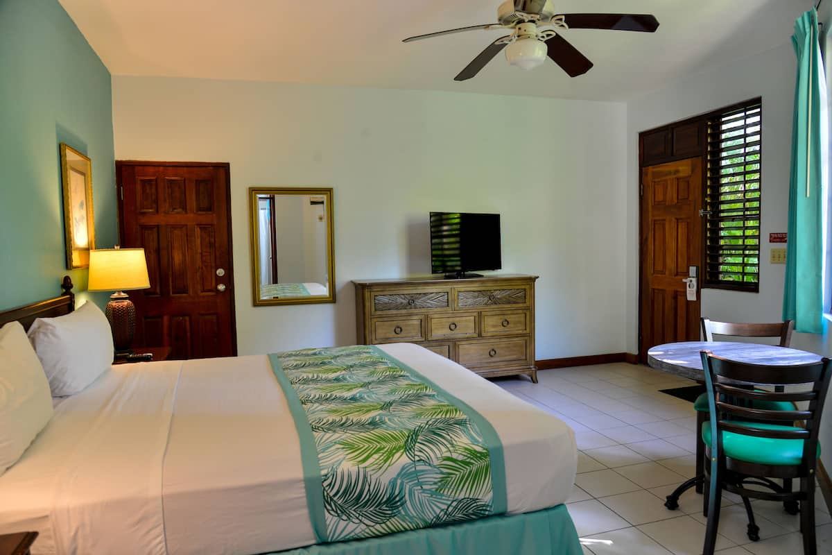 Deluxe Room, 1 King Bed | In-room safe, blackout drapes, iron/ironing board, bed sheets