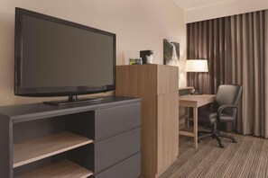 Premium bedding, down duvets, pillow-top beds, desk