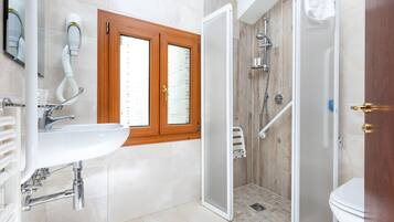 Free toiletries, hair dryer, towels