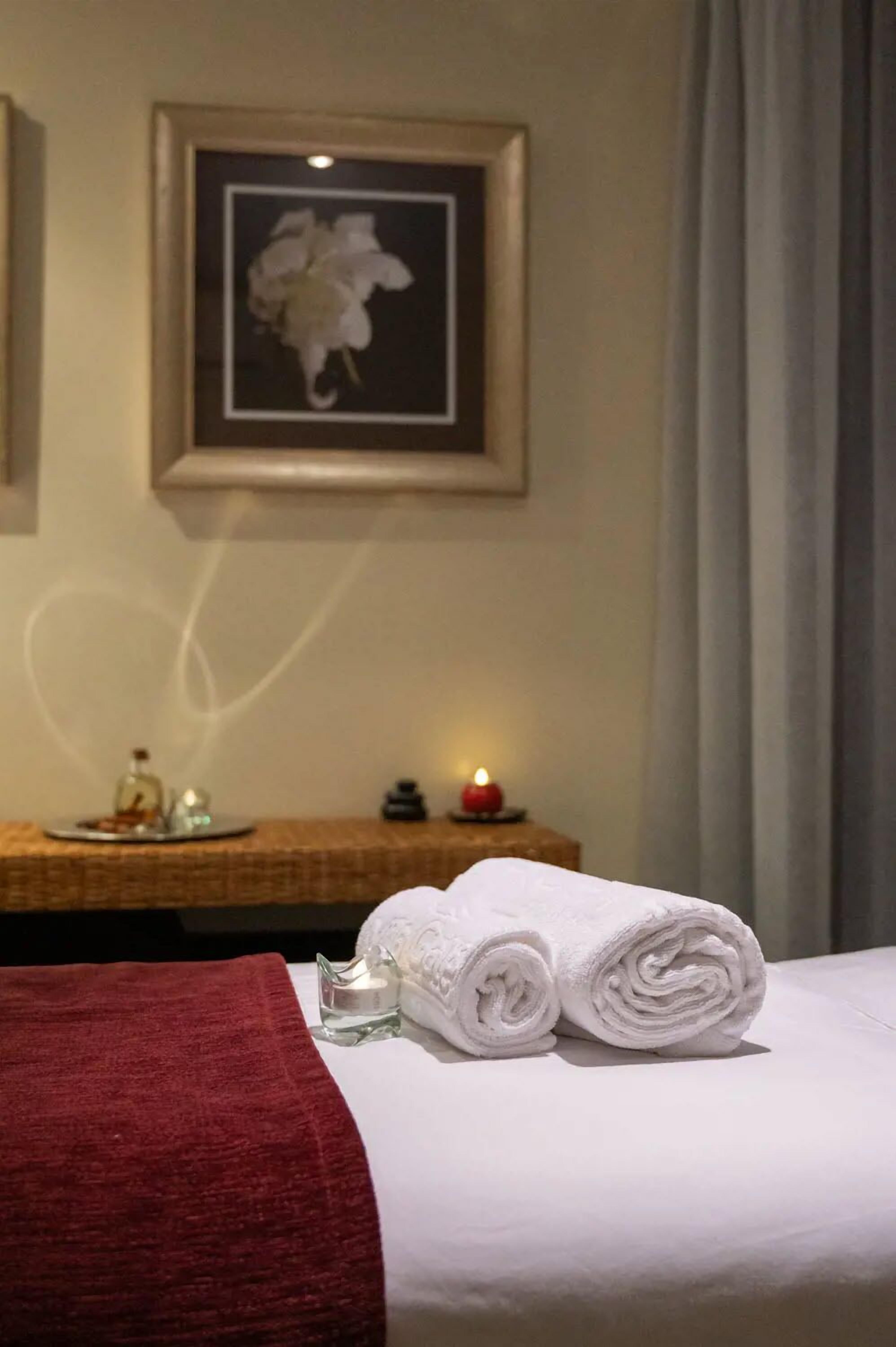Salas de tratamiento para parejas, un sauna
