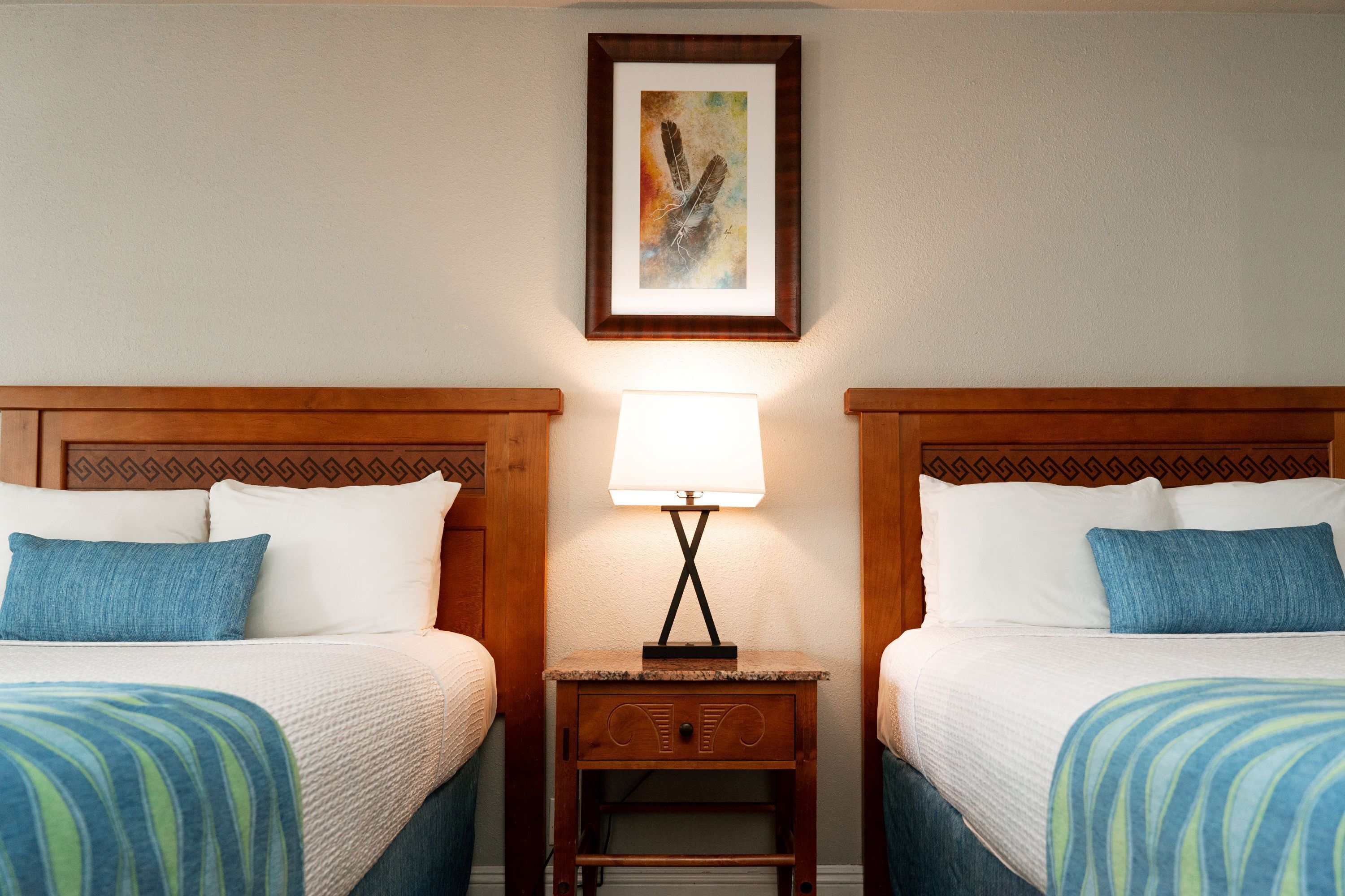Standard Room, 2 Full Beds | Desk, iron/ironing board, free WiFi, bed sheets