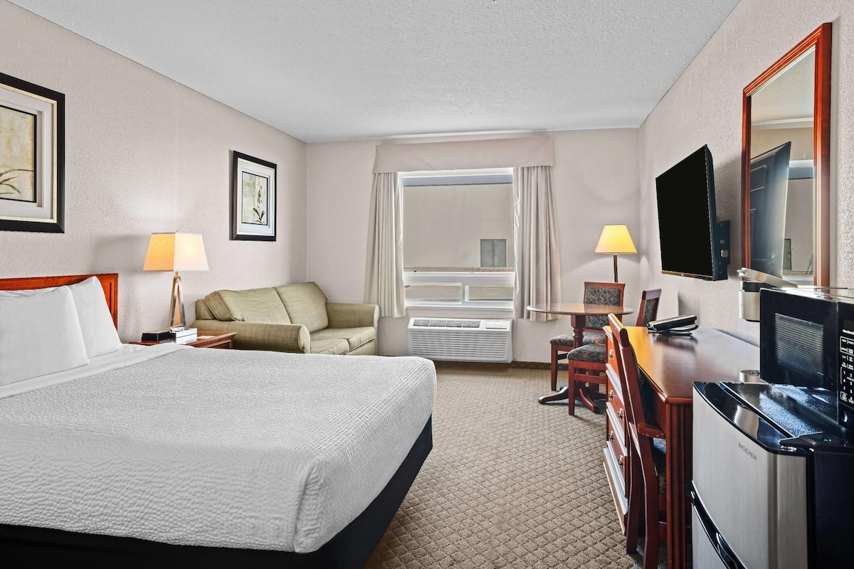 Accessible Room with 1 Queen Bed and Sofa | Desk, iron/ironing board, free WiFi, bed sheets