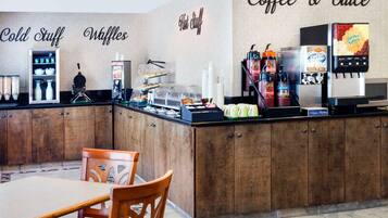 Free daily buffet breakfast