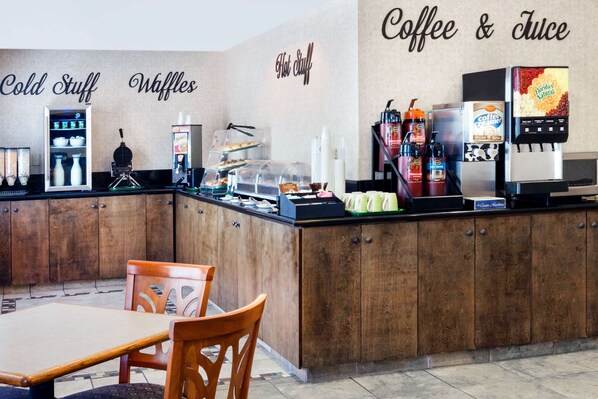Free daily buffet breakfast