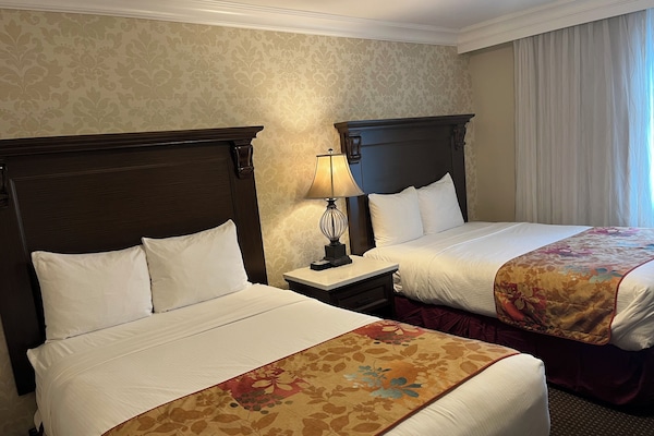 Premium bedding, desk, iron/ironing board (on request), WiFi (free)