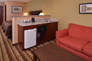 Pillowtop beds, blackout drapes, iron/ironing board, rollaway beds