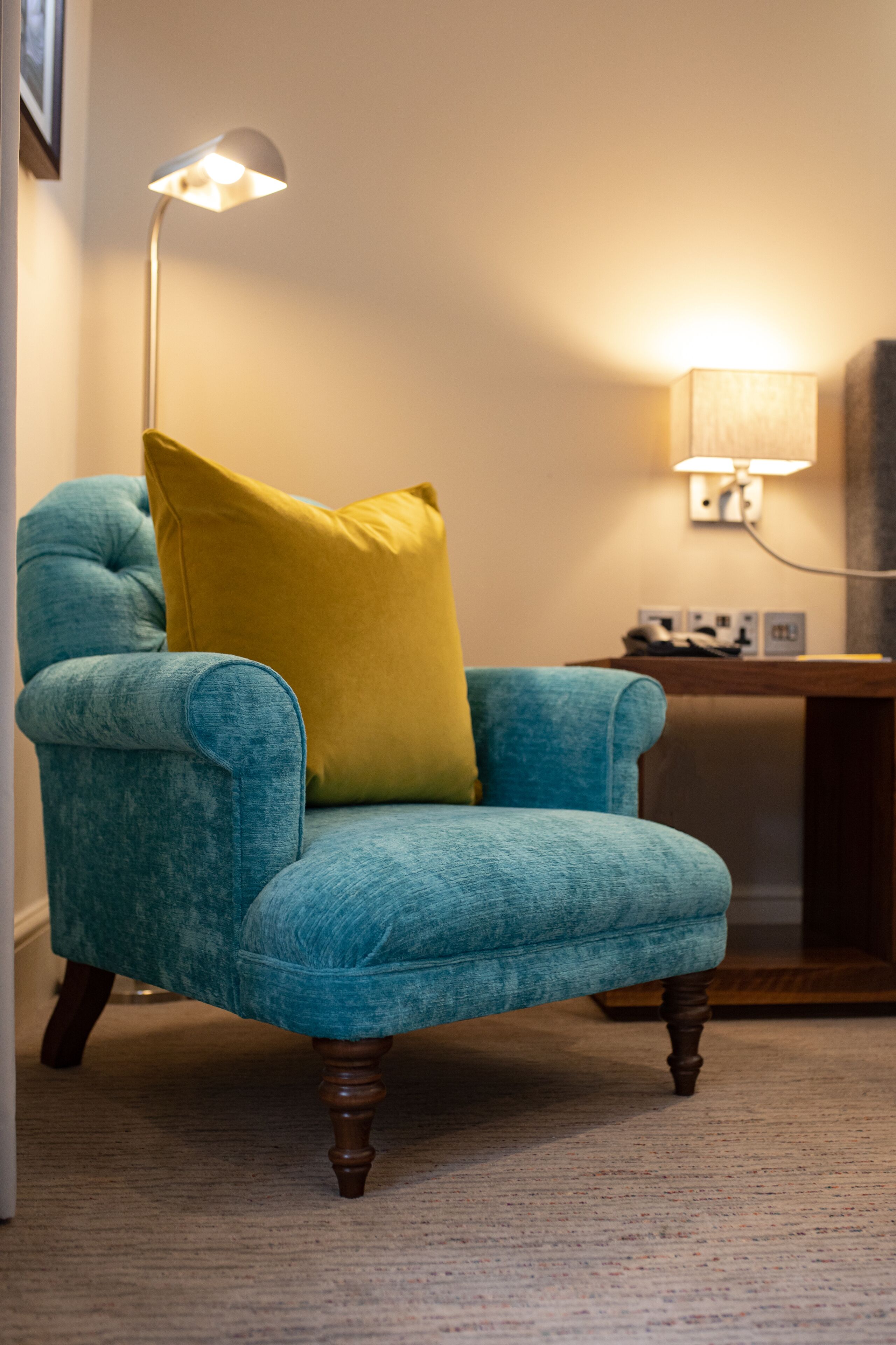 premium room, 1 king bed, river view | in-room safe, desk, iron/ironing board, cots/infant beds