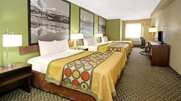 Room, Multiple Beds, Non Smoking | Desk, blackout drapes, iron/ironing board, free cribs/infant beds