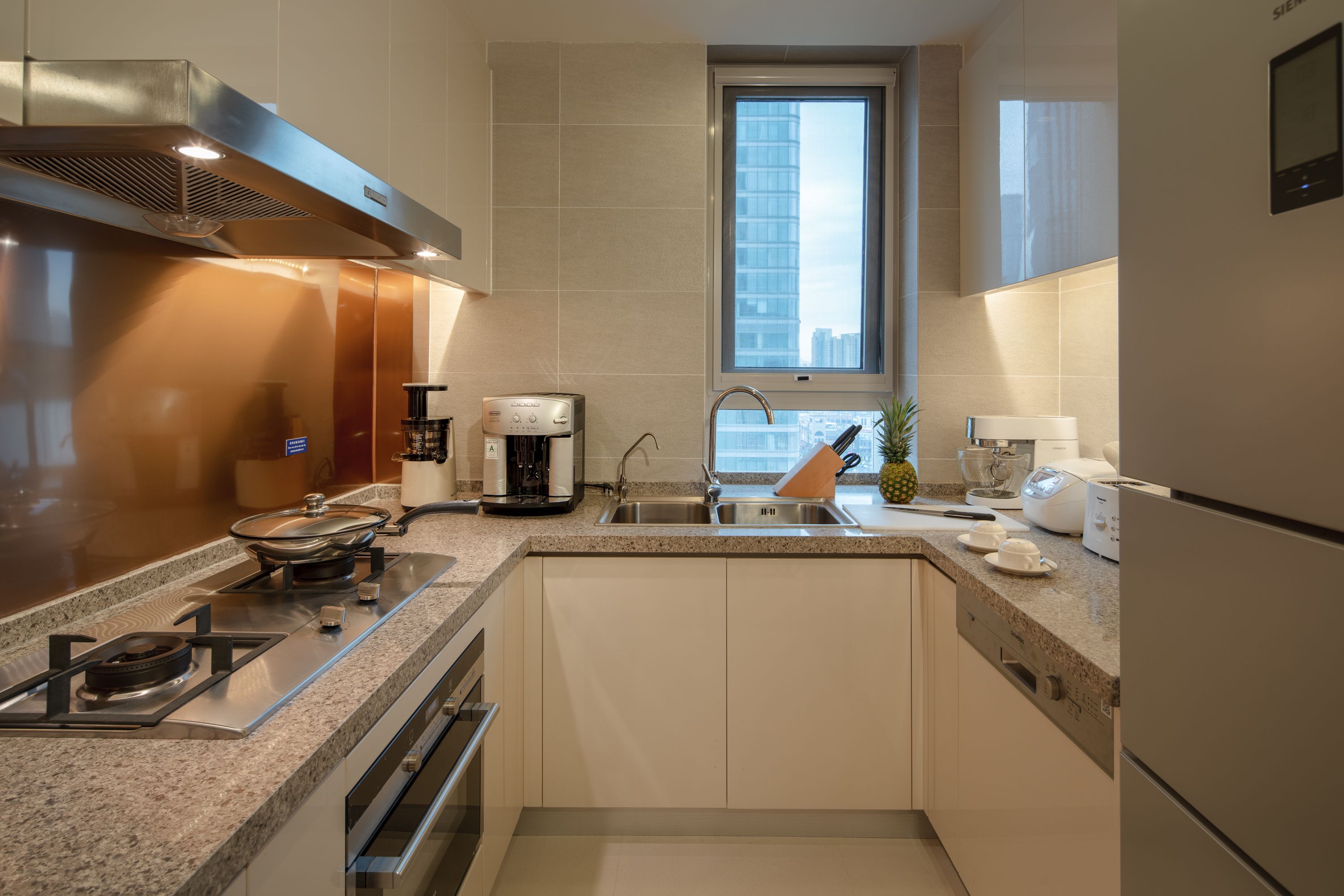 residences two bedrooms unit | private kitchenette | full-sized fridge, coffee/tea maker