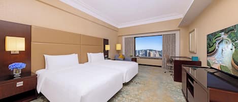 Deluxe Room, 2 Twin Beds | Premium bedding, minibar, in-room safe, desk