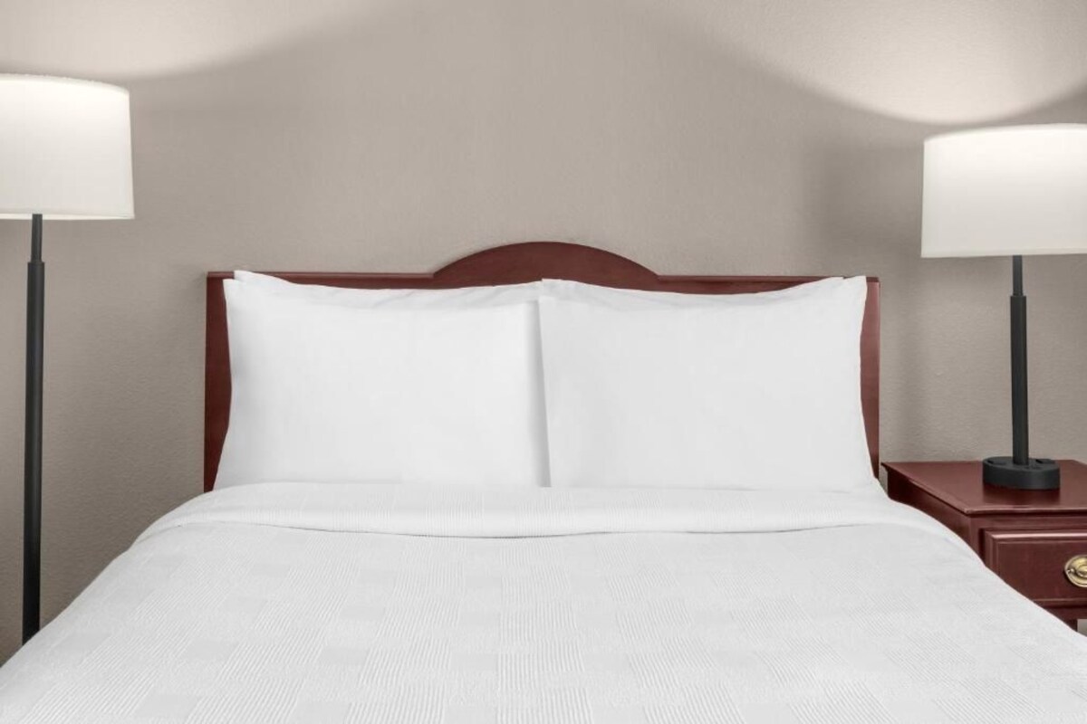 Hypo-allergenic bedding available, desk, laptop workspace