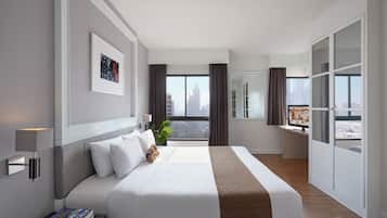 Deluxe Room, 2 Bedrooms | In-room safe, desk, laptop workspace, soundproofing
