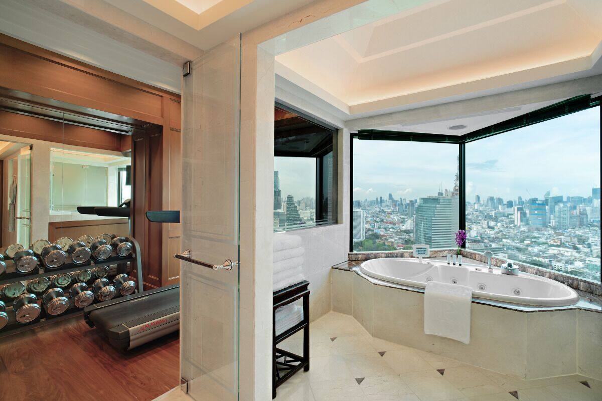 suite (the peninsula) | bathroom | separate bathtub and shower, deep-soaking bathtub, designer toiletries