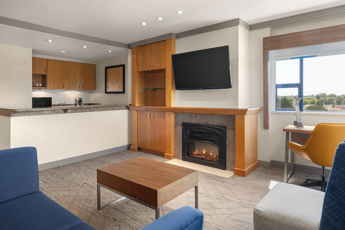 suite, 1 queen bed | in-room safe, desk, blackout curtains, soundproofing