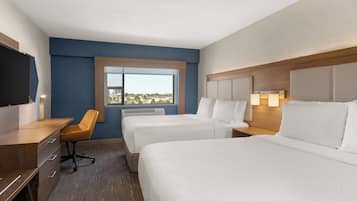 In-room safe, desk, blackout curtains, soundproofing