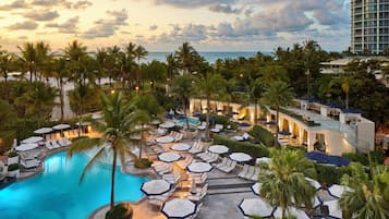 Outdoor pool, pool cabanas (surcharge), pool umbrellas