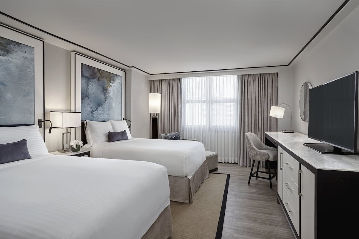 Room, 2 Double Beds, City View (City Skyline View) | 1 bedroom, premium bedding, down comforters, in-room safe