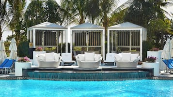 Outdoor pool, cabanas (surcharge), pool umbrellas
