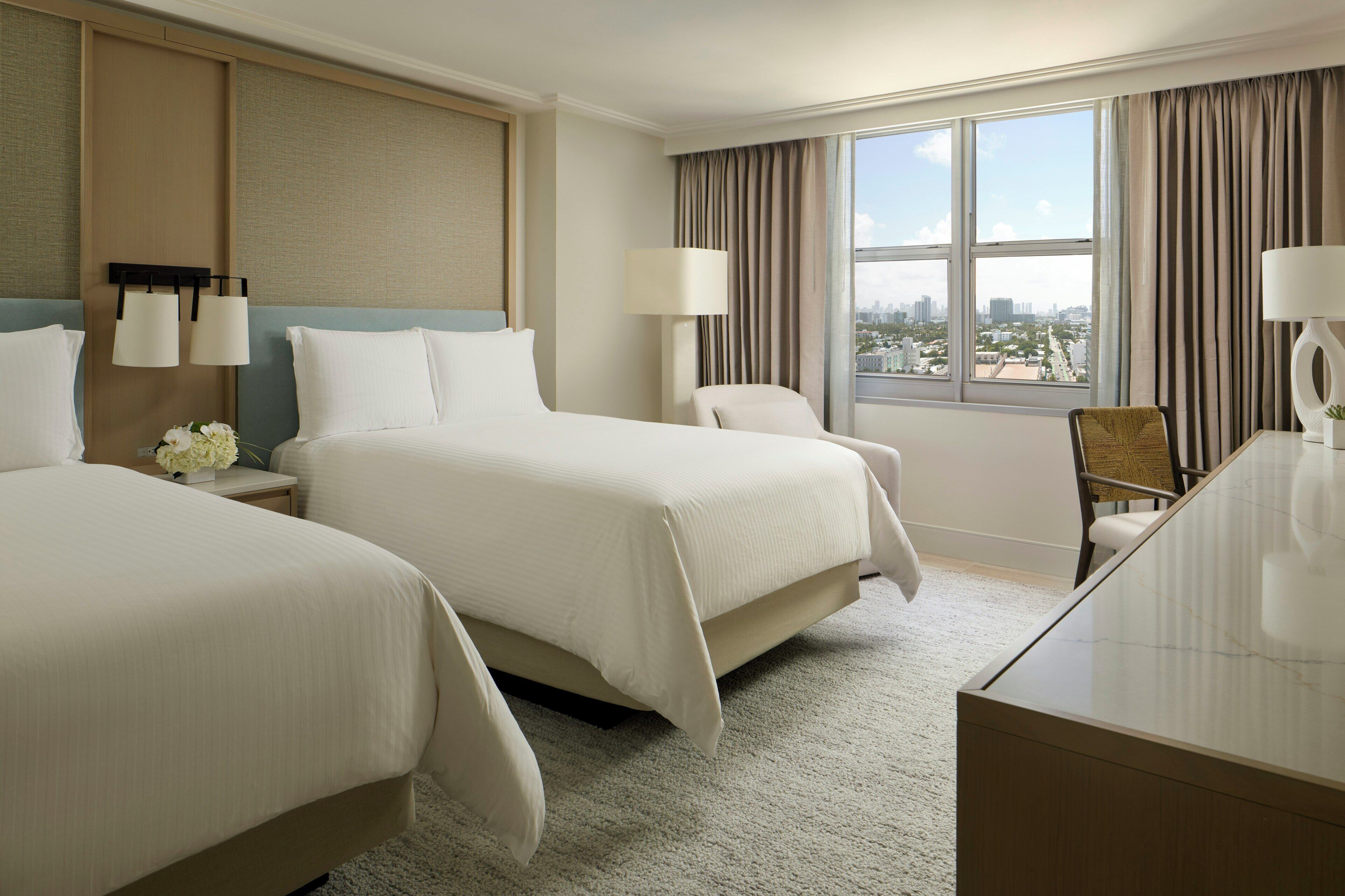 Room, 2 Double Beds, City View (City Skyline View)