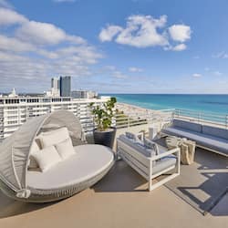 Presidential Studio Suite, Balcony, Oceanfront | 1 bedroom, premium bedding, in-room safe, desk