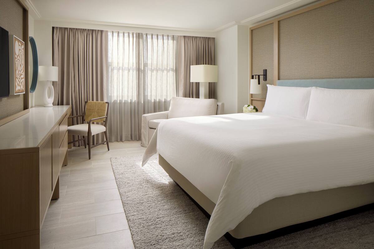 1 chambre, literie de qualité supérieure, couette en duvet d'oie