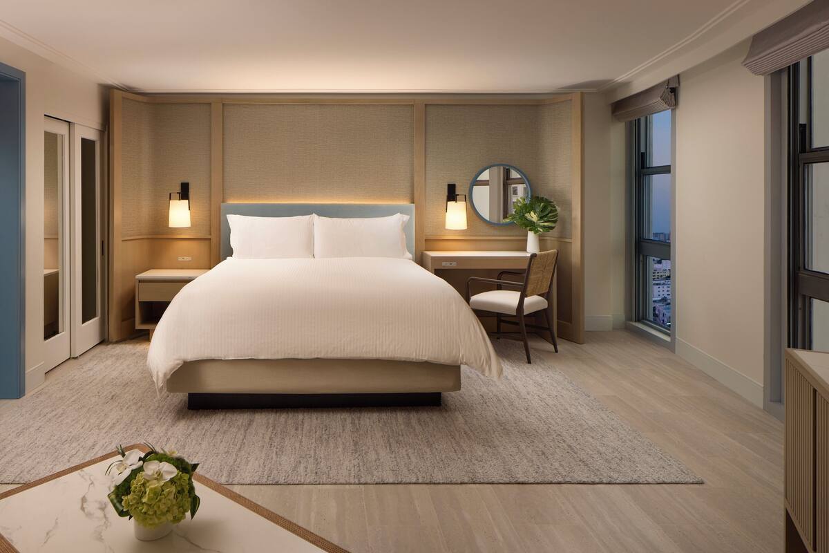 1 chambre, literie de qualité supérieure, couette en duvet d'oie