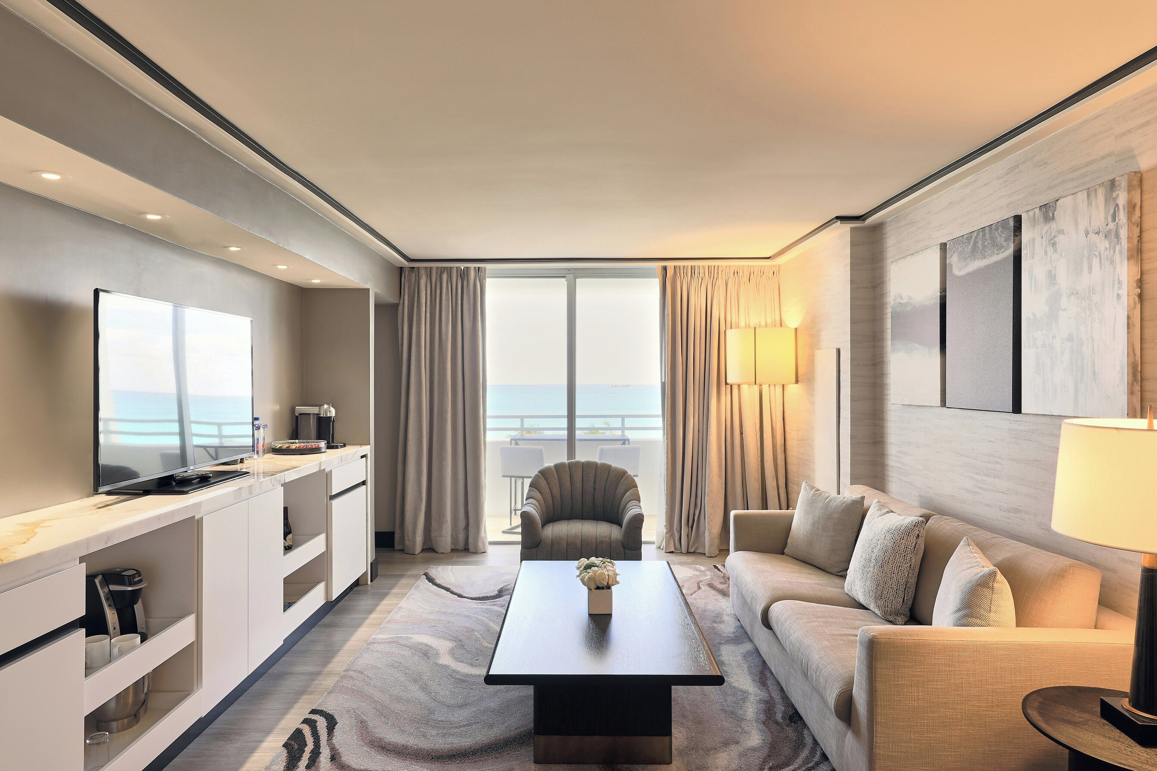 Presidential Suite, Oceanfront (Vice Presidential) | Living area | Flat-screen TV, toys, pay movies
