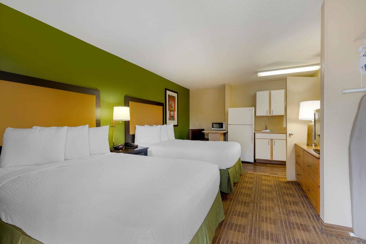 Studio, 2 Tempat Tidur Double, Bebas Asap Rokok | Meja kerja, setrika/meja setrika, Wi-Fi gratis, dan seprai linen