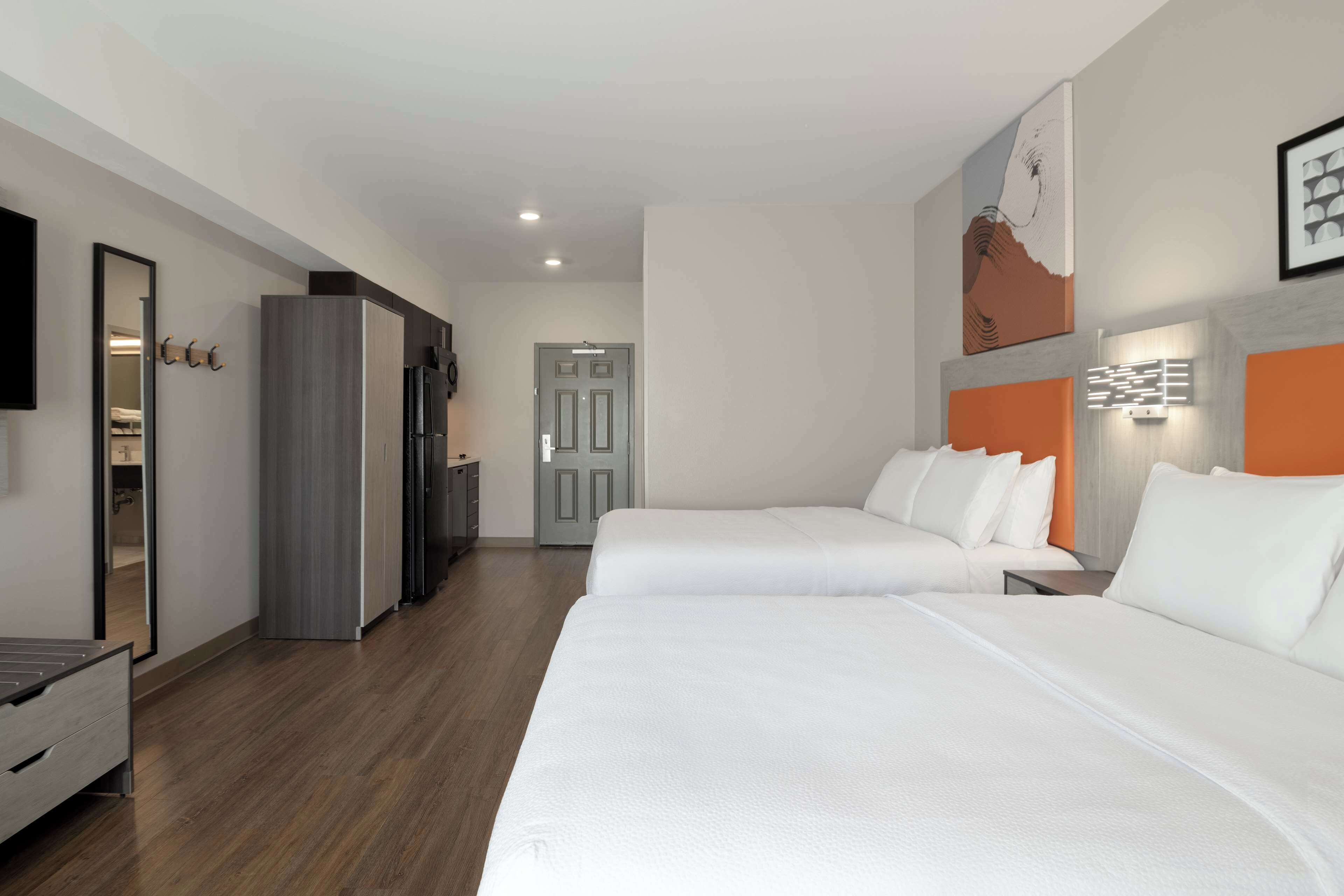 in-room safe, desk, laptop workspace, iron/ironing board