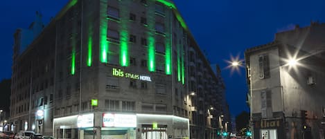 Front of property – evening/night