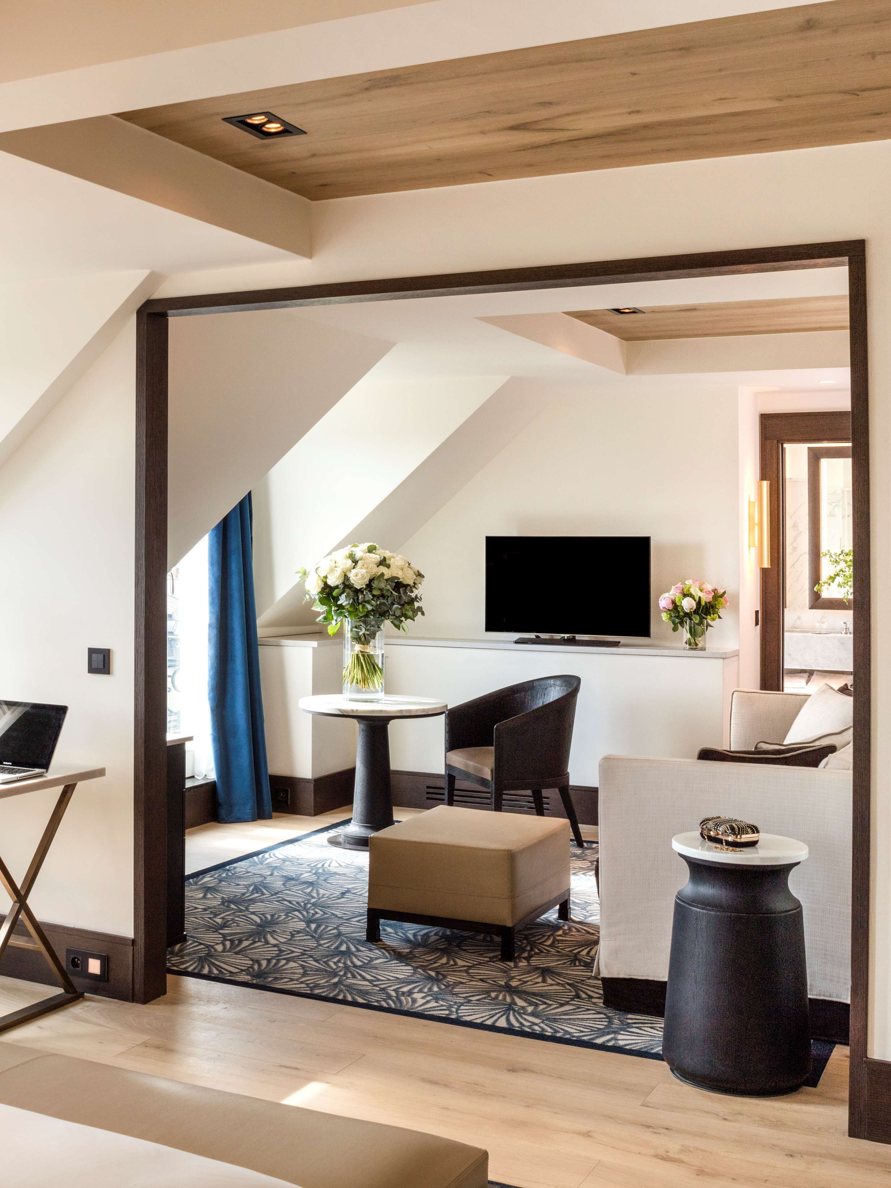 eiffel tower suite | premium bedding, minibar, in-room safe, individually decorated