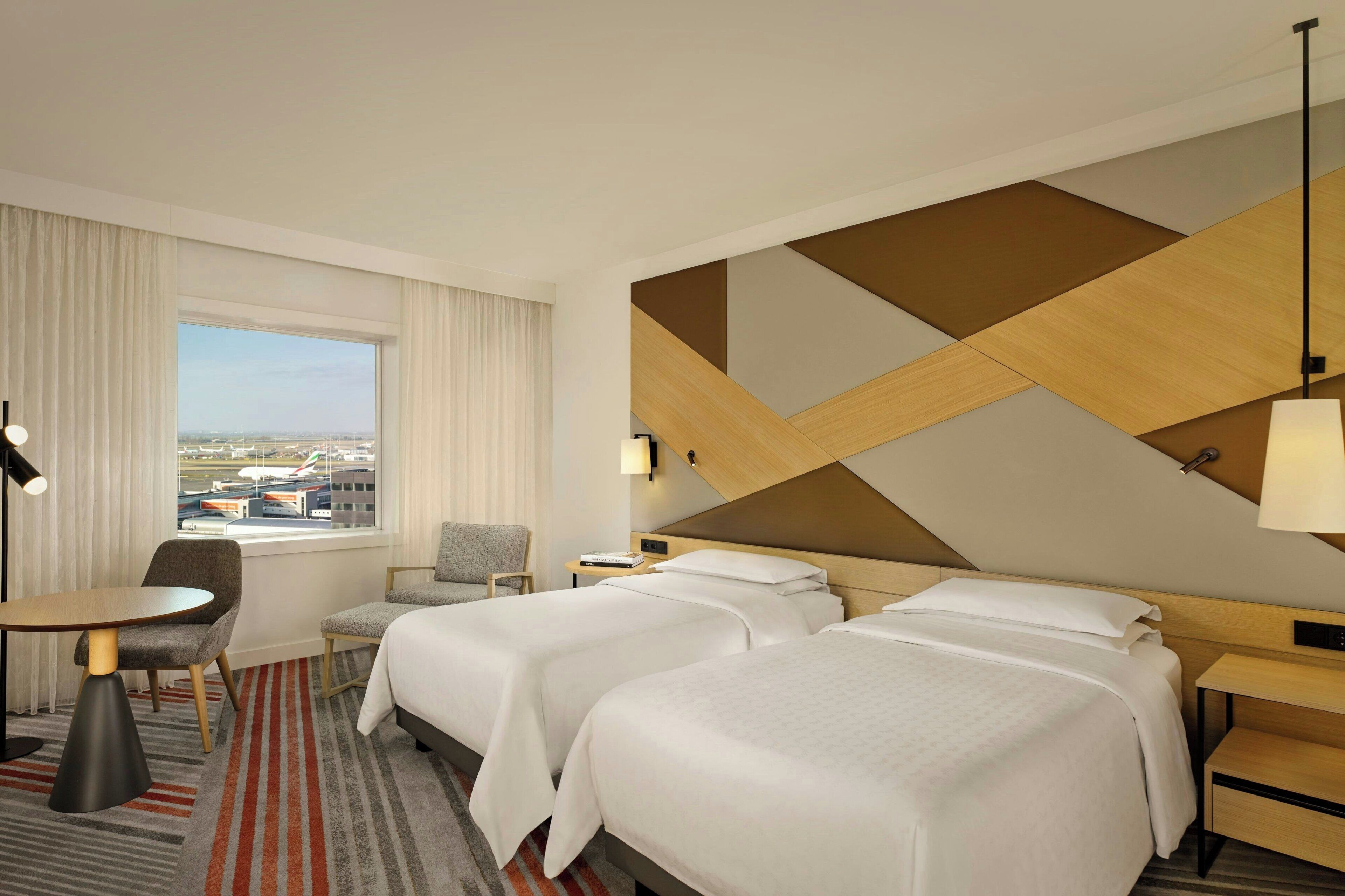 Deluxe Room, 2 Twin Beds (View) | Premium bedding, down comforters, in-room safe, laptop workspace