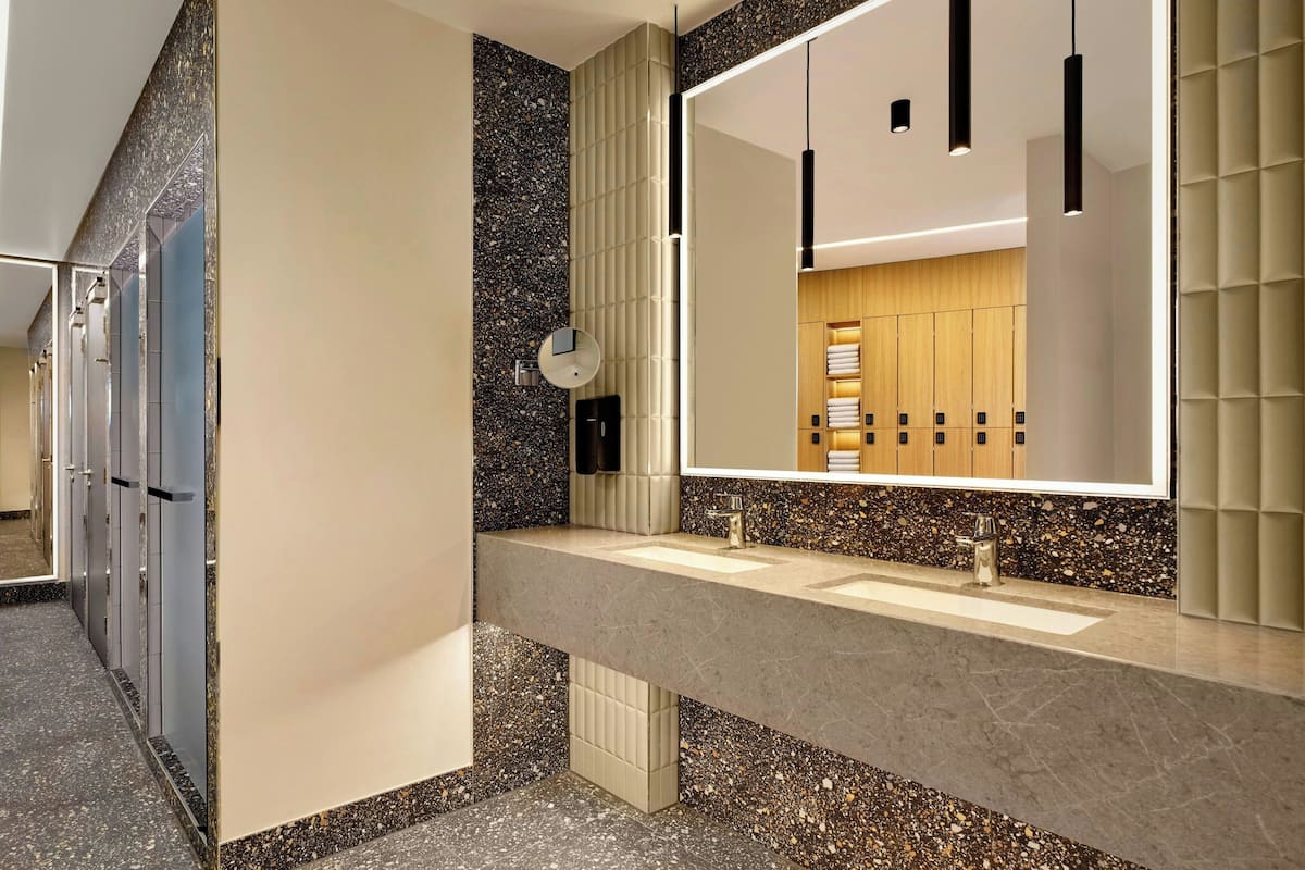 shower, rainfall showerhead, eco-friendly toiletries, hair dryer