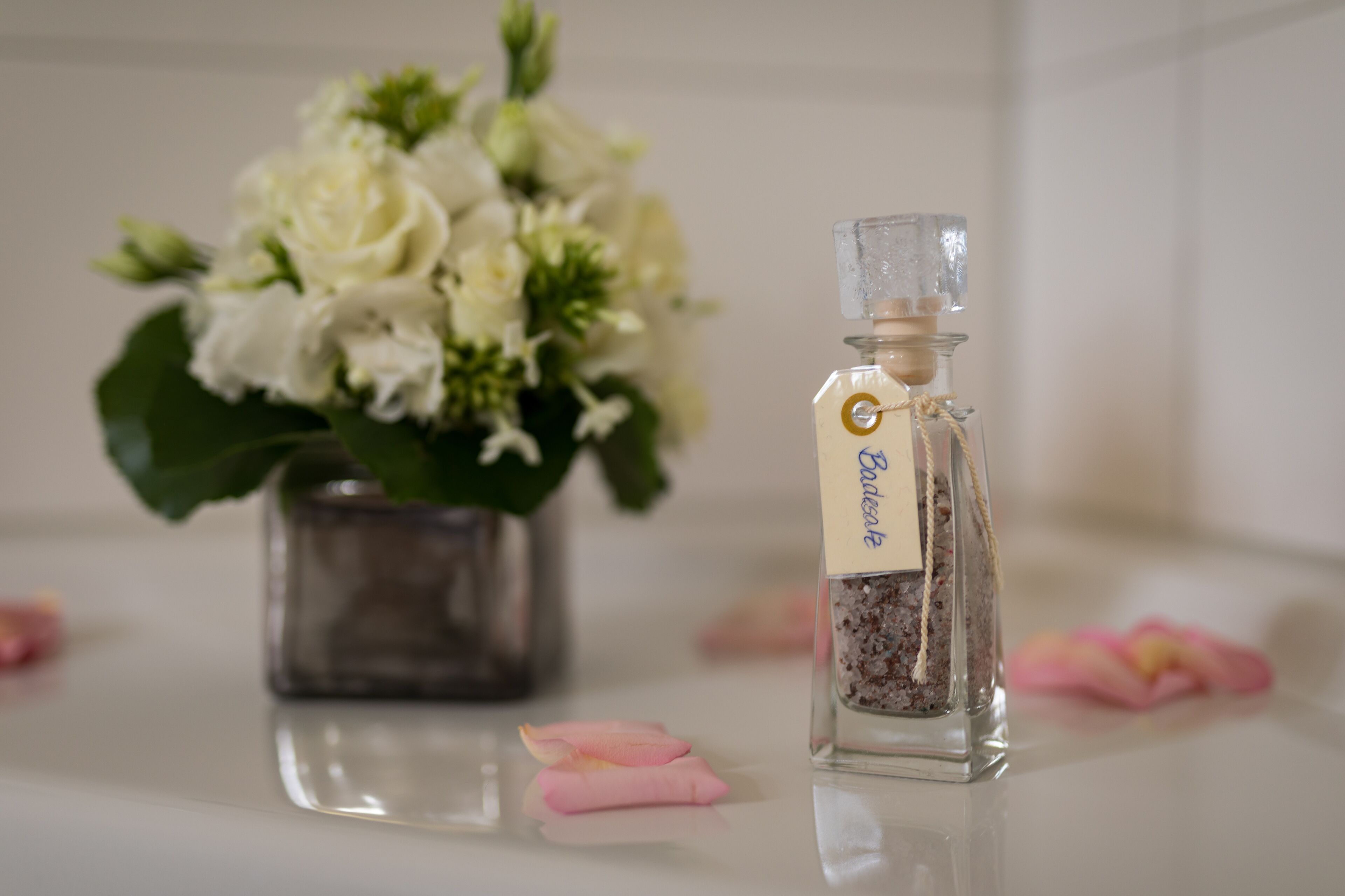 superior double room | bathroom | free toiletries, hair dryer, towels