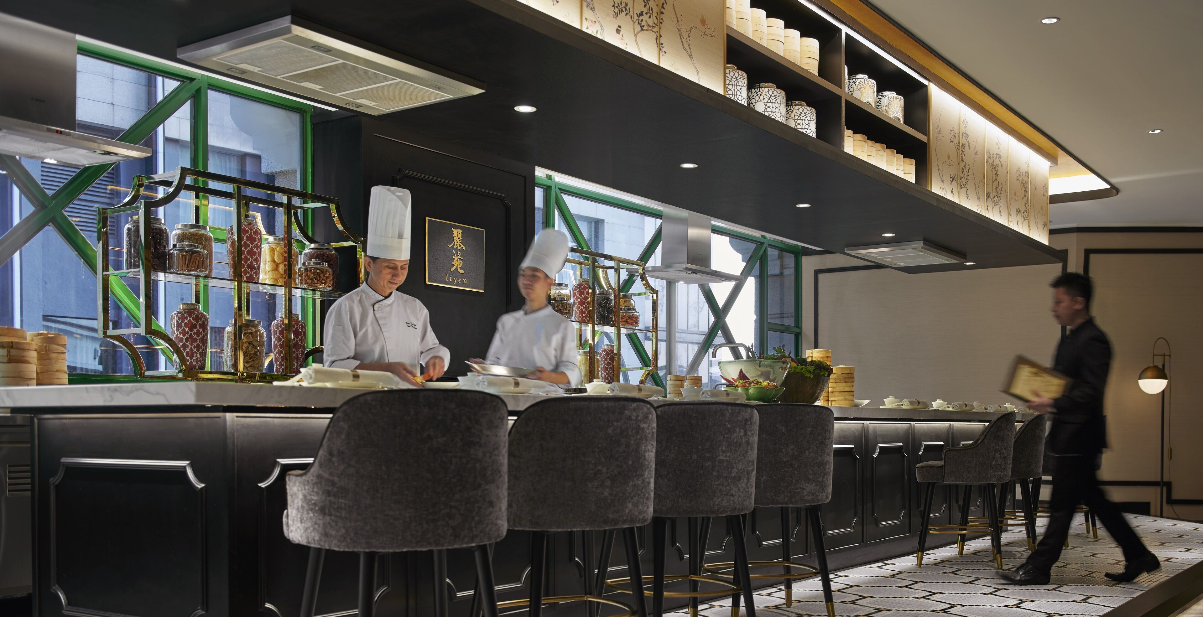 Lunch and dinner served, Chinese cuisine