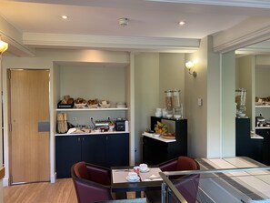 Daily buffet breakfast (EUR 15 per person)
