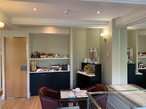 Daily buffet breakfast (EUR 15 per person)