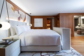 Suite presidencial, 1 cama King size | Ropa de cama de alta calidad y minibar 