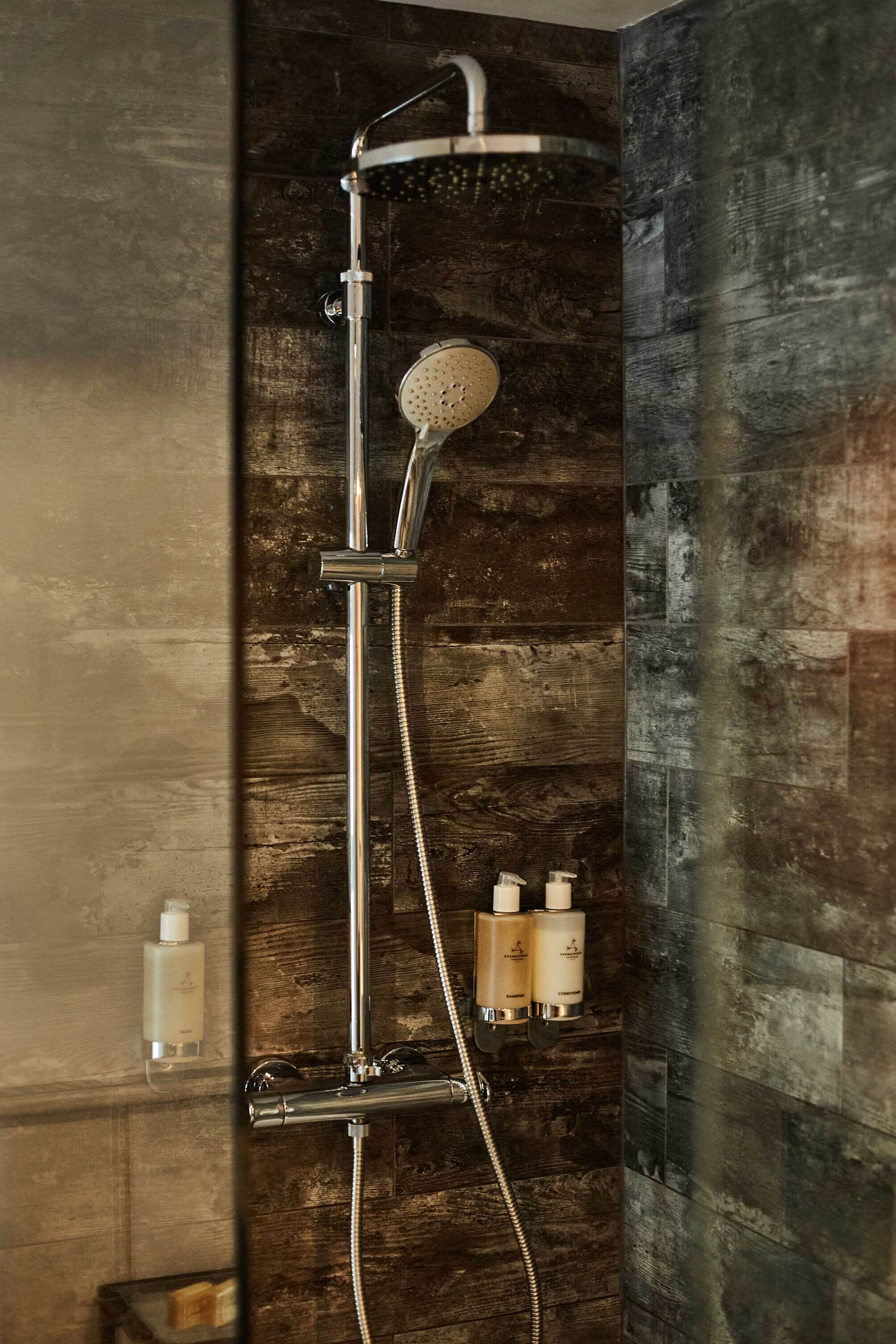 free toiletries, hair dryer, towels