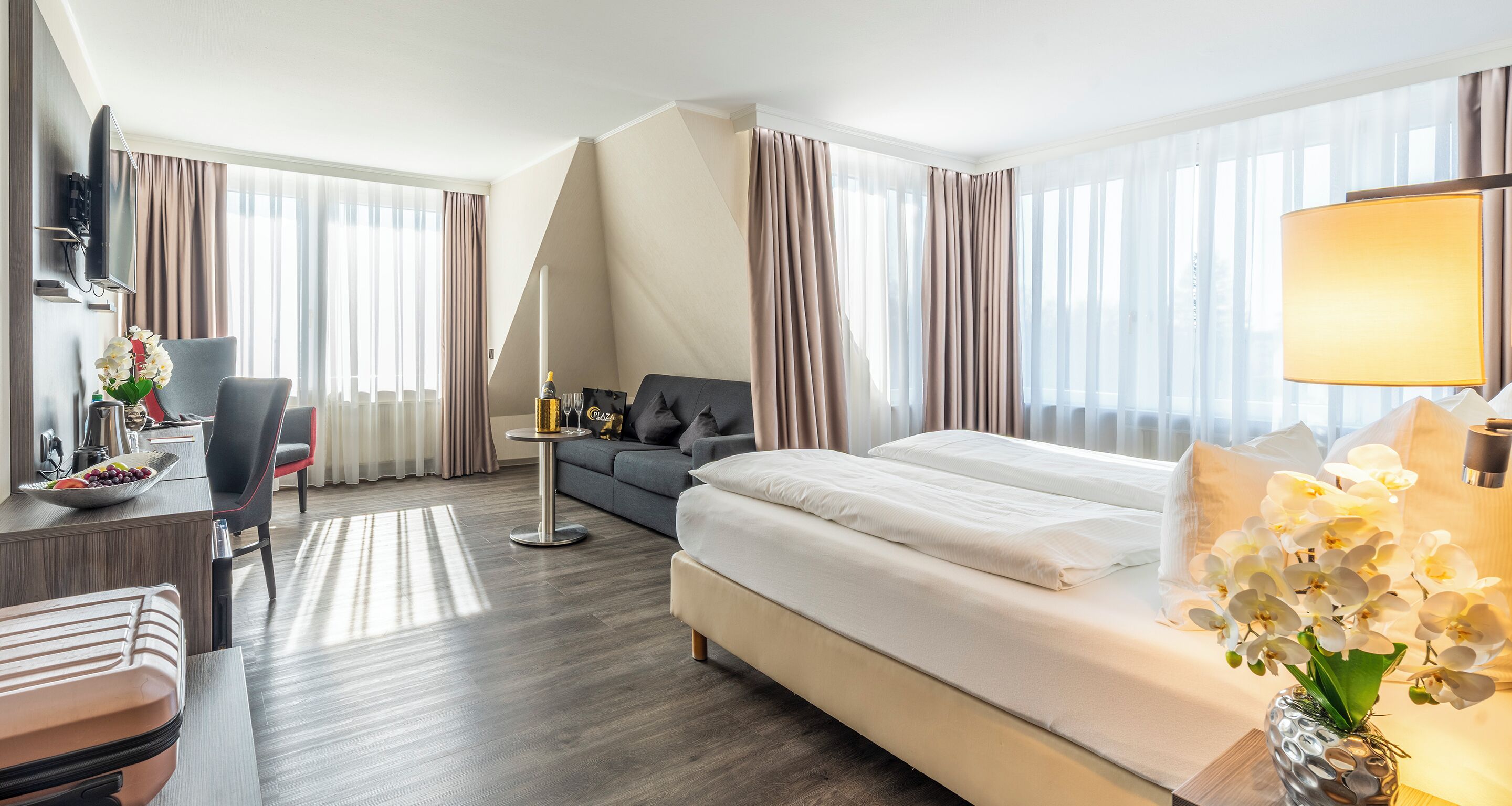 Dobbeltrom – comfort | Allergitestet sengetøy, safe på rommet, skrivebord og lydisolert