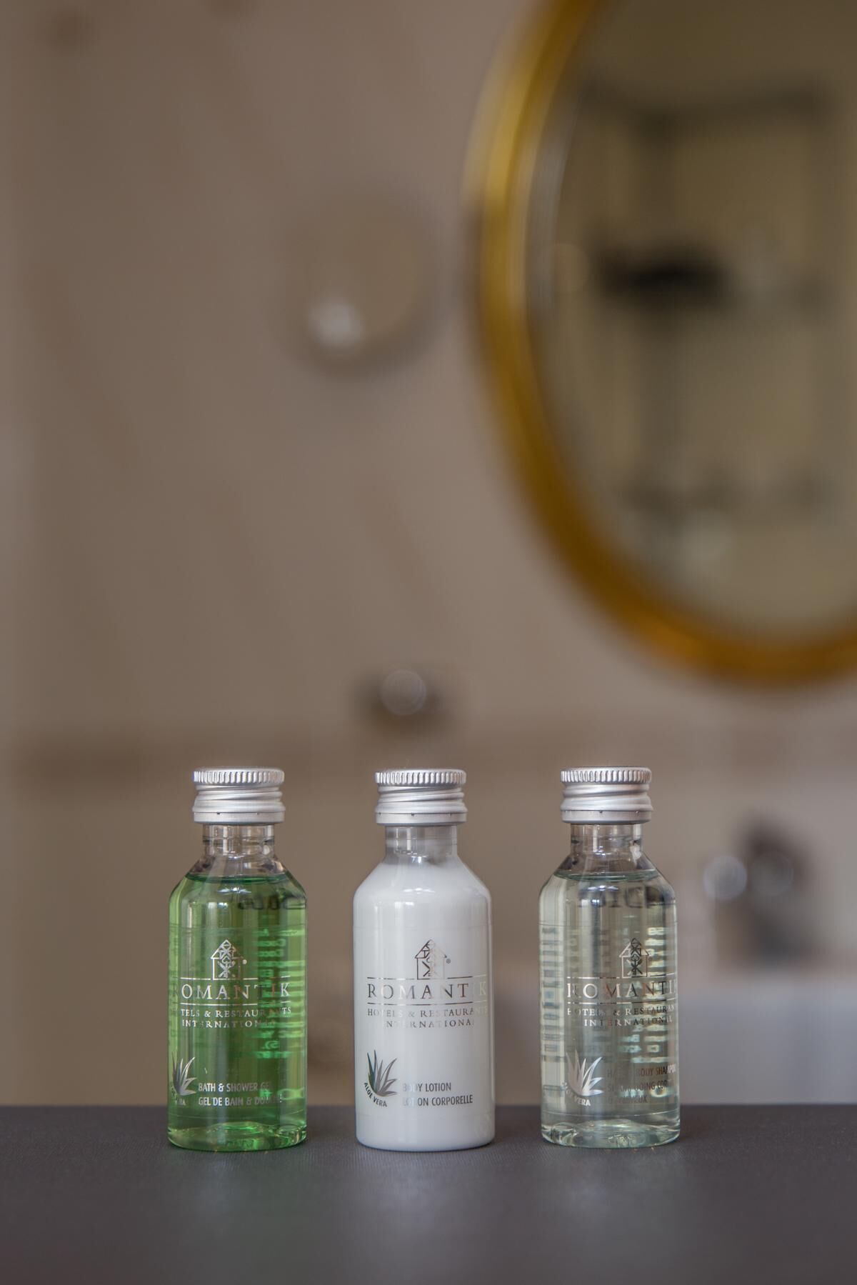 free toiletries, hair dryer, slippers, towels